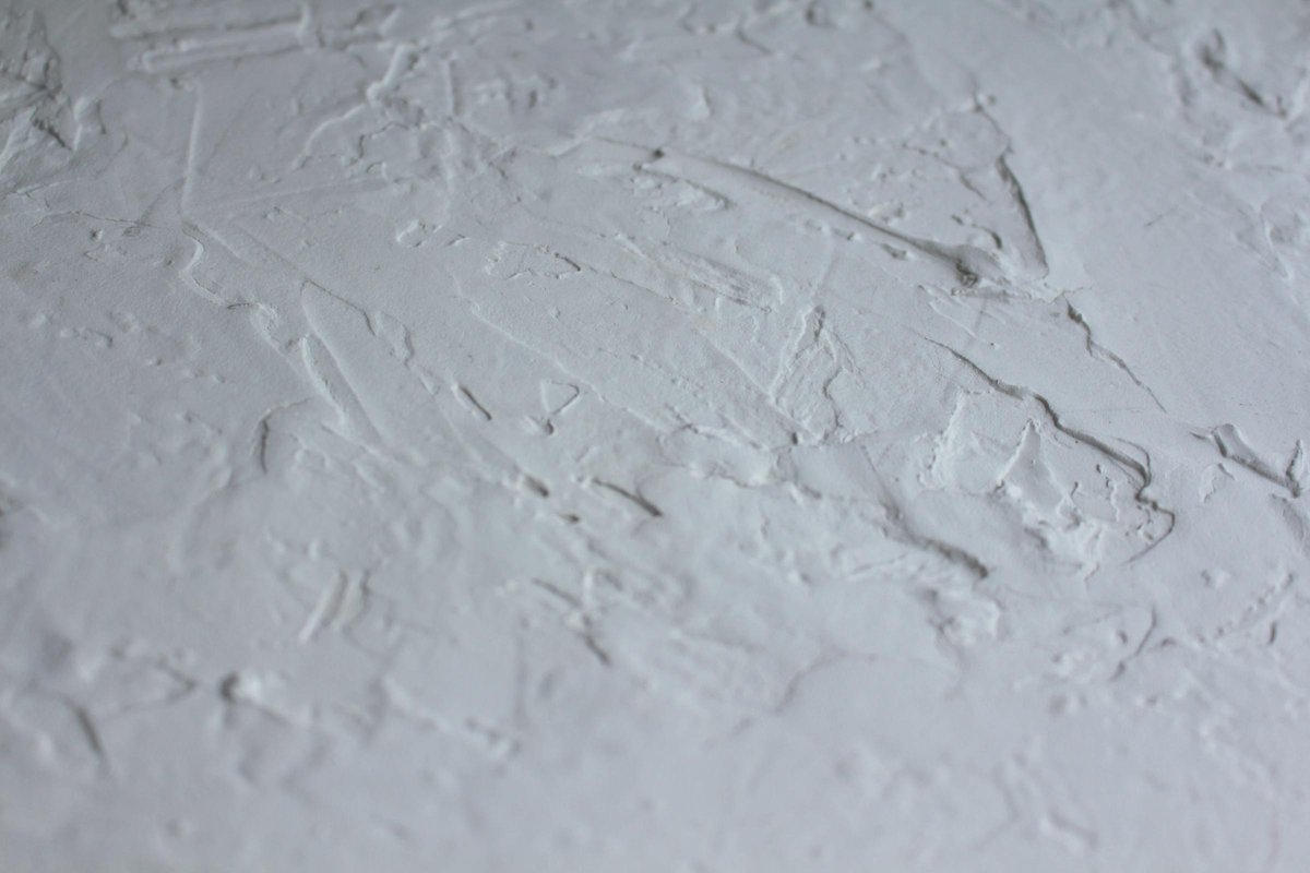 Polished plaster in raking light